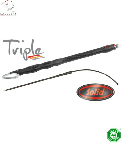 triple solid dressage whip various lengths